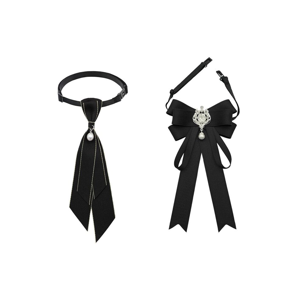 3588 Bow Tie , Adjustable Tie Girls Uniform Ties Pre Tied Necktie